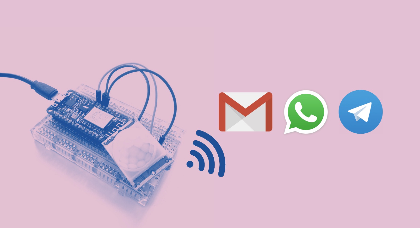 Sending messages with Telegram, Whatsapp and Email