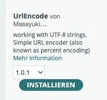 Install UrlEncode in the Arduino IDE