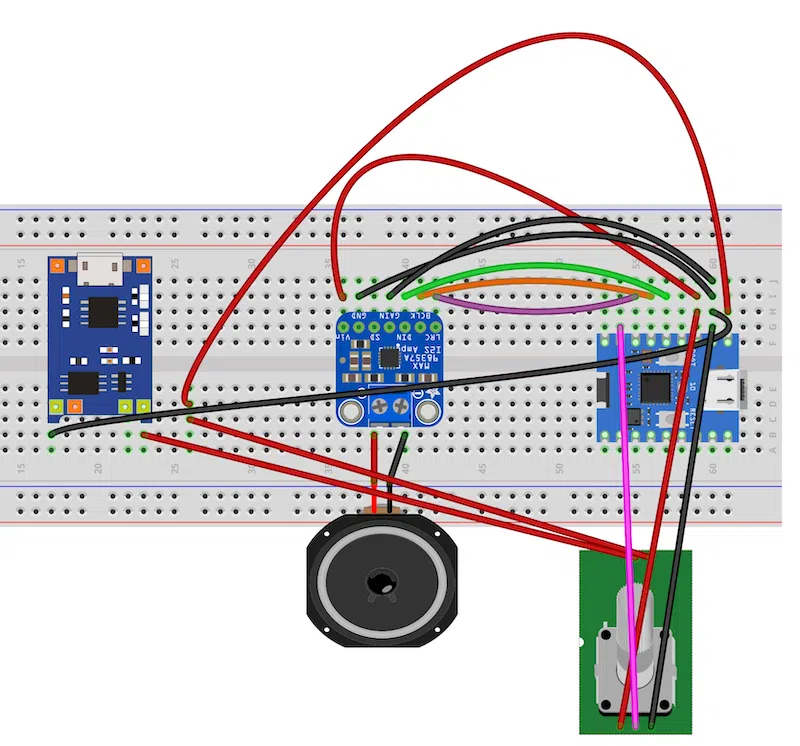 ESP32 Online Radio with potentiometer for adjusting volume