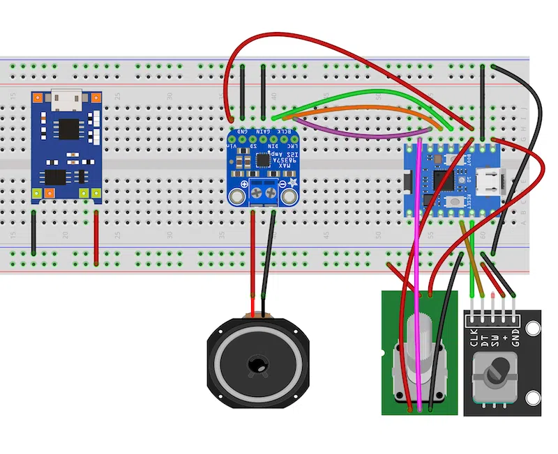 ESP32 Internet Radio with station selection