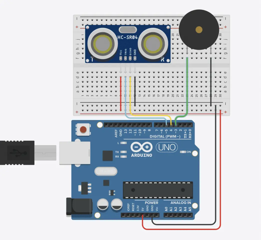 Schematic for the Arduino Theremin